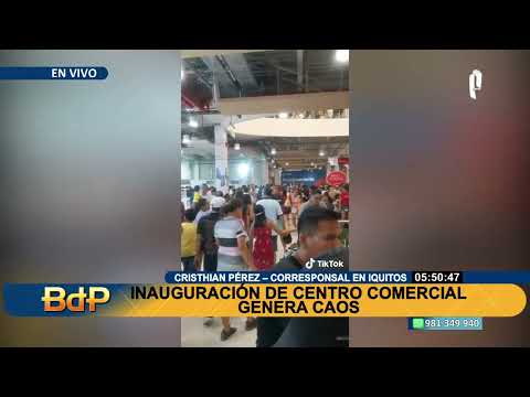 Iquitos: Mall Aventura quedó inundado pocos días después de su inauguración