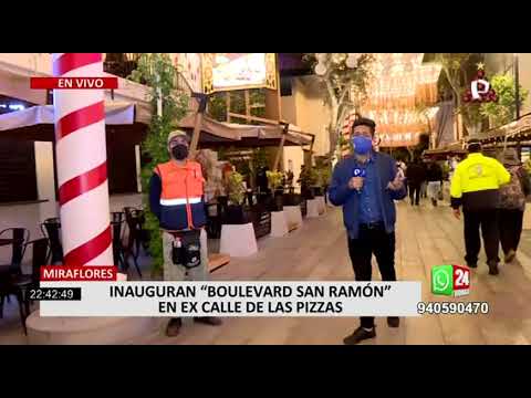 Miraflores: inauguran 'Boulevard San Ramón' en ex Calle las Pizzas