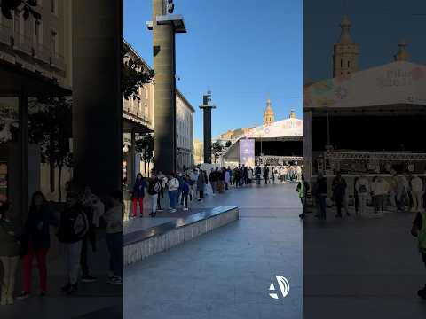 La Cinta de la Virgen del Pilar de cachirulo desata la locura de miles de personas en Zaragoza