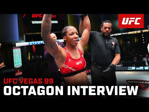 Joselyne Edwards Octagon Interview | UFC Vegas 99