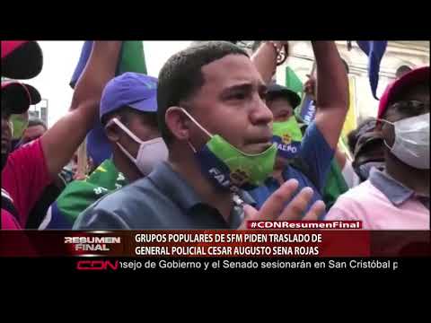 Grupo populares de SFM  piden traslado de general policial Cesar Augusto Sena Rojas