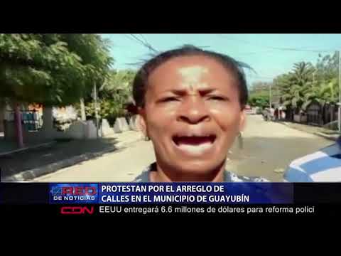 Protestan por el arreglo de calles en el municipio de Guayubín