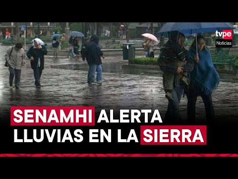Senamhi alerta lluvias en la sierra centro y sur del país | El Tiempo 25-03-2024