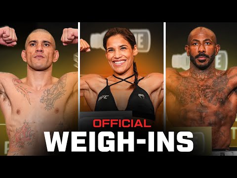 Pereira vs Rountree Jr. Fighter Weigh-Ins | UFC 307