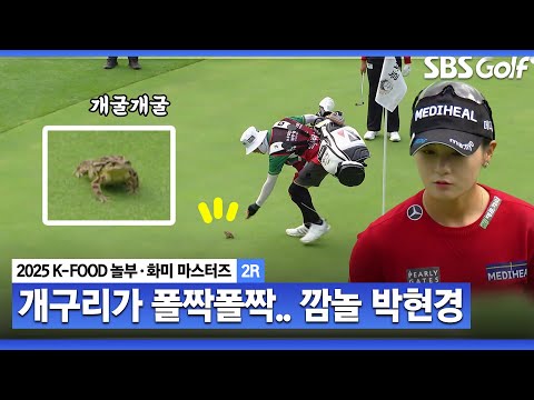 [2025 KLPGA] 개구리?? 그린에 나타났다!! 결과는?_K-FOOD 놀부·화미 2R