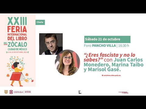 CHARLA“¿Eres fascista y no lo sabes?”,