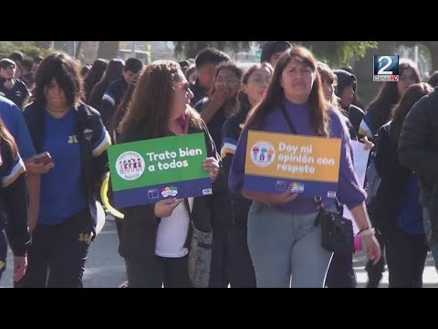 26 ABR 2024 Día de la convivencia escolar: Estudiantes marchan pacíficamente por Barrancas