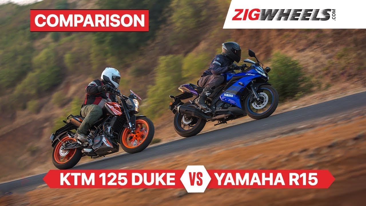 Yamaha YZF-R15 v3.0 vs KTM 125 Duke & Battle of Sporty Beginner Bikes
