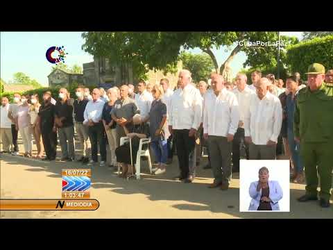 Presidente de Cuba rinde homenaje póstumo a José Ramón Balaguer