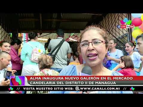 Gobierno Sandinista inaugura nuevo galerón en el mercado Candelaria en Managua