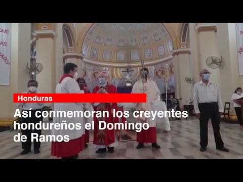 Así conmemoran los creyentes hondureños el Domingo de Ramos