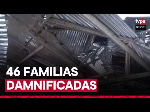 Huánuco: ventarrón se lleva los techos de casas y colegios