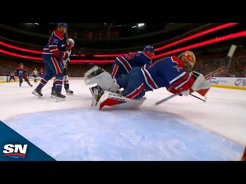 Oilers Stuart Skinner ROBS Alex Ovechkin With Diving Effort For His First Save Of Game