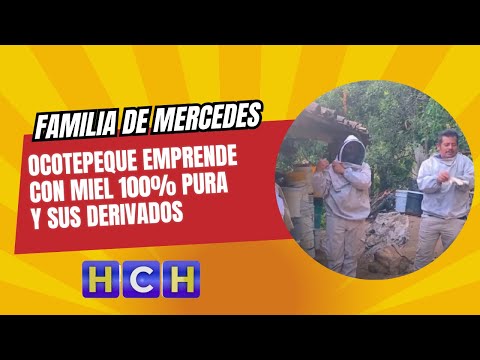 Familia de Mercedes, Ocotepeque emprende con miel 100% pura y sus derivados