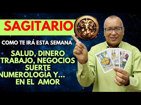 SAGITARIO...SE ABREN PUERTAS de DINERO y SUERTE...EN EL AMOR FELICIDAD del (07 AL 13 OCTUBE 2024)