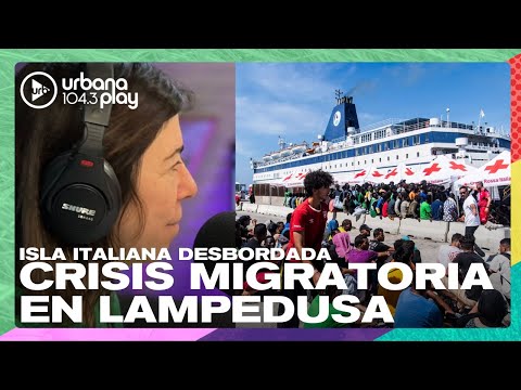 Crisis migratoria en Lampedusa: isla italiana desbordada con migrantes #DeAcáEnMás
