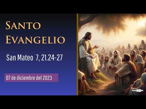 Evangelio del 7 de diciembre del 2023 según San Mateo 7, 21.24-27