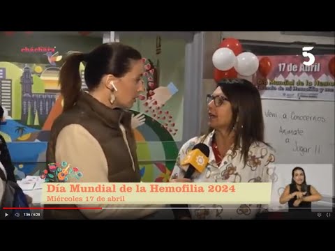 Día Mundial de la Hemofilia fuimos al Hospital Pereira Rossell, hablamos con la Dra. Beatriz Boggia