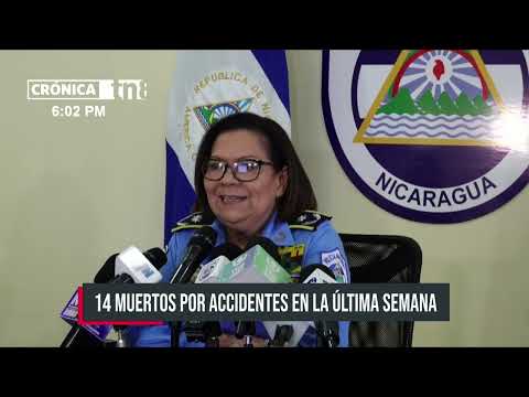 14 muertos en una semana por accidentes viales en Nicaragua
