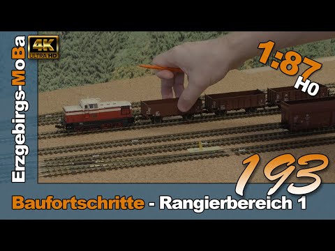 Episode 193 - Model Railway Construction Progress - Shunting Area 1 in Bienenmühle - DR 1/87 H0 -...