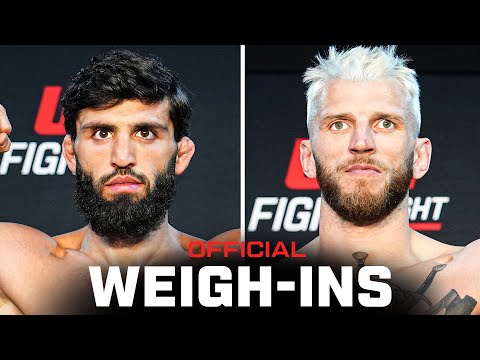 Tsarukyan vs Hooker Weigh-Ins | UFC Qatar