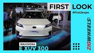 Mahindra XUV300 Electric India First Look Review Auto Expo 2020