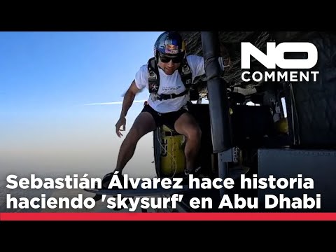 NO COMMENT: Sebastián Álvarez hace historia haciendo 'skysurf' en Abu Dhabi