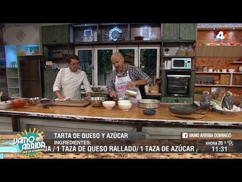 Vamo Arriba que es domingo - Gonzalo Pérez de Bake Off Uruguay cocina: Tarta de queso y azúcar