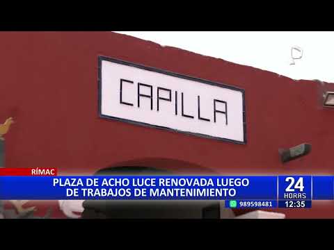24Horas | Rímac: Plaza de Acho es renovada con trabajos de mantenimiento