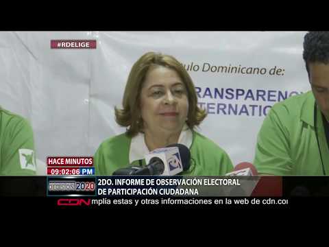 Segundo informe de observación electoral de Participación Ciudadana