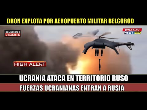 Ucrania se lanza a territorio ruso ataque con dron bomba a aeropuerto militar alerta al Kremlin