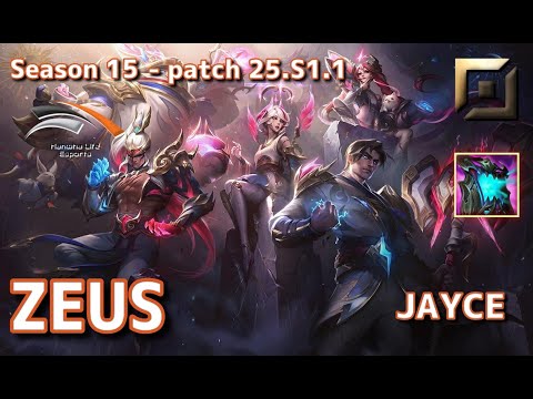 【KRサーバー/M1】HLE Zeus ジェイス(Jayce) VS グラガス(Gragas) TOP - Patch25.S1.1 KR Ranked【LoL】