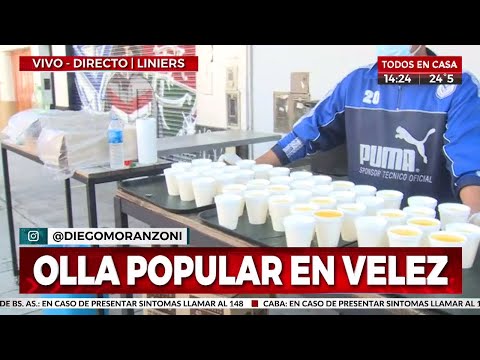 Vélez: olla popular alimenta a mil personas en cuarentena