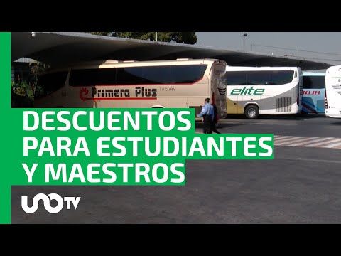 ¿Cuándo inicia el descuento en autobuses para estudiantes y maestros este verano 2024?