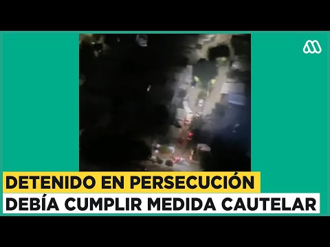 Carabineros realiza persecución en Santiago: Detenido debía cumplir medida cautelar