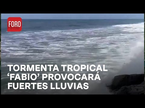 Prevén lluvias en Colima por tormenta tropical 'Fabio' - Noticias MX