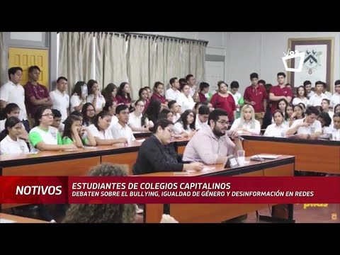 Colegios de Managua debaten sobre bullying, género y seguridad en redes
