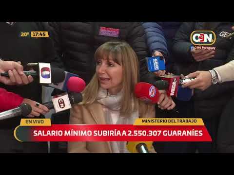 Salario Mínimo subiría a 2.550.307 guaraníes