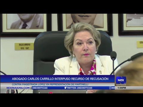 Abogado Carlos Carrillo interpuso recurso de recusacio?n contra Magistrada Lo?pez
