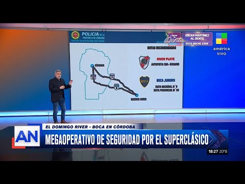 Megaoperativo de seguridad por el Superclásico en Córdoba