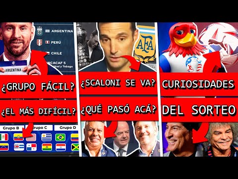 Lo que NO se VIÓ del SORTEO de COPA AMÉRICA 2024 | ¿Scaloni se va? ¿Y Tapia?, Mascota y curiosidades