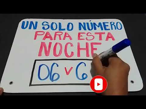 NUMEROLOGIA PARA HOY NOCHE / UN SOLO NUMERO PARA HOY JUEGO NOCHE