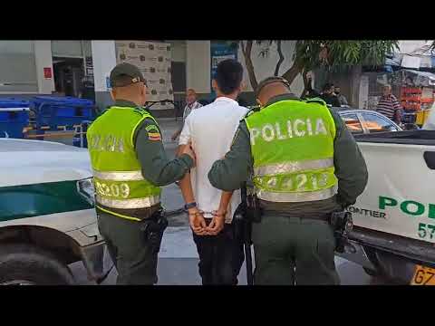 Sujeto armado es detenido tras rápida acción policial en sector de Villa Olímpica en  Galapa