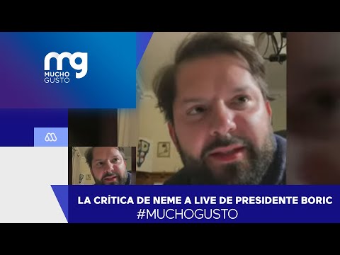 Se equivoca profundamente: Neme critica live de Presidente Gabriel Boric