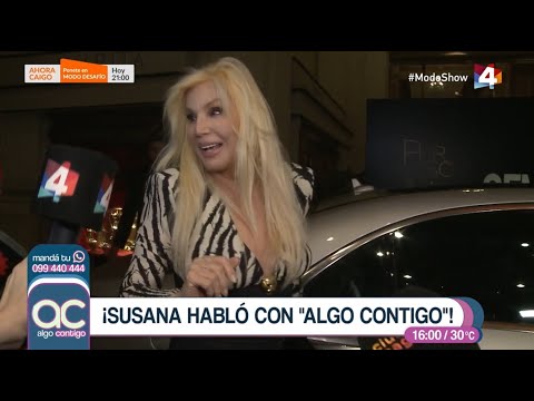 Susana habló con Algo Contigo antes de partir a Qatar