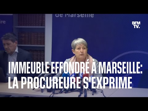 Immeuble effondré à Marseille: le point presse de la procureure, en intégralité