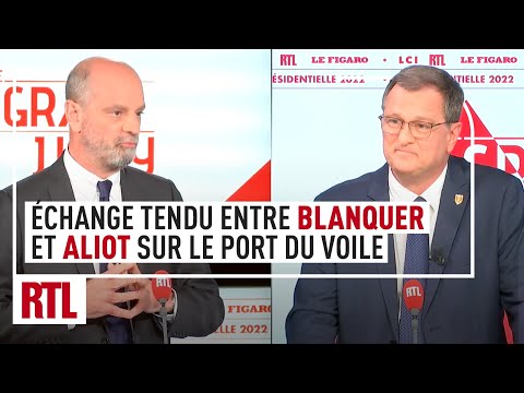 Présidentielle 2022 : échange tendu entre Blanquer et Aliot sur le port du voile