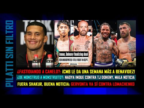 CMB da una semana más a Benavidez, Gervonta va contra Lomachenko e Inoue decepciona