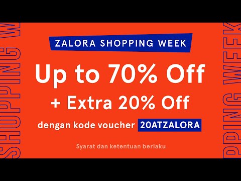 Get your 20% off on Zalora Shopping Week