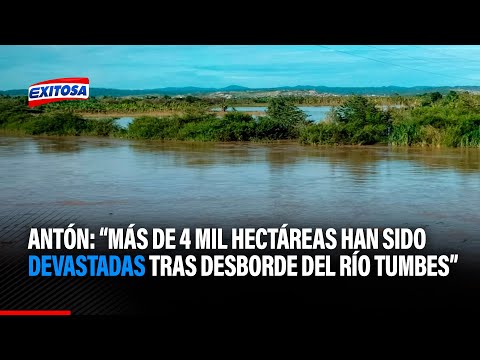 Antón: Son más de 4 mil hectáreas que han sido devastadas tras el desborde del río Tumbes